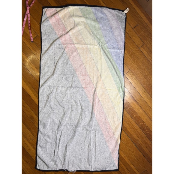 Vintage 80s TerriMondo Retro Rainbow Beach Towel 52x26 100% Cotton Israel - Picture 6 of 7